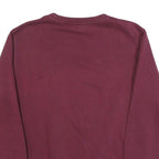 CHAMPION Mens Maroon Crew Neck S Cotton Blend Sweatshirt Pullover Logo