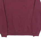 CHAMPION Mens Maroon Crew Neck S Cotton Blend Sweatshirt Pullover Logo