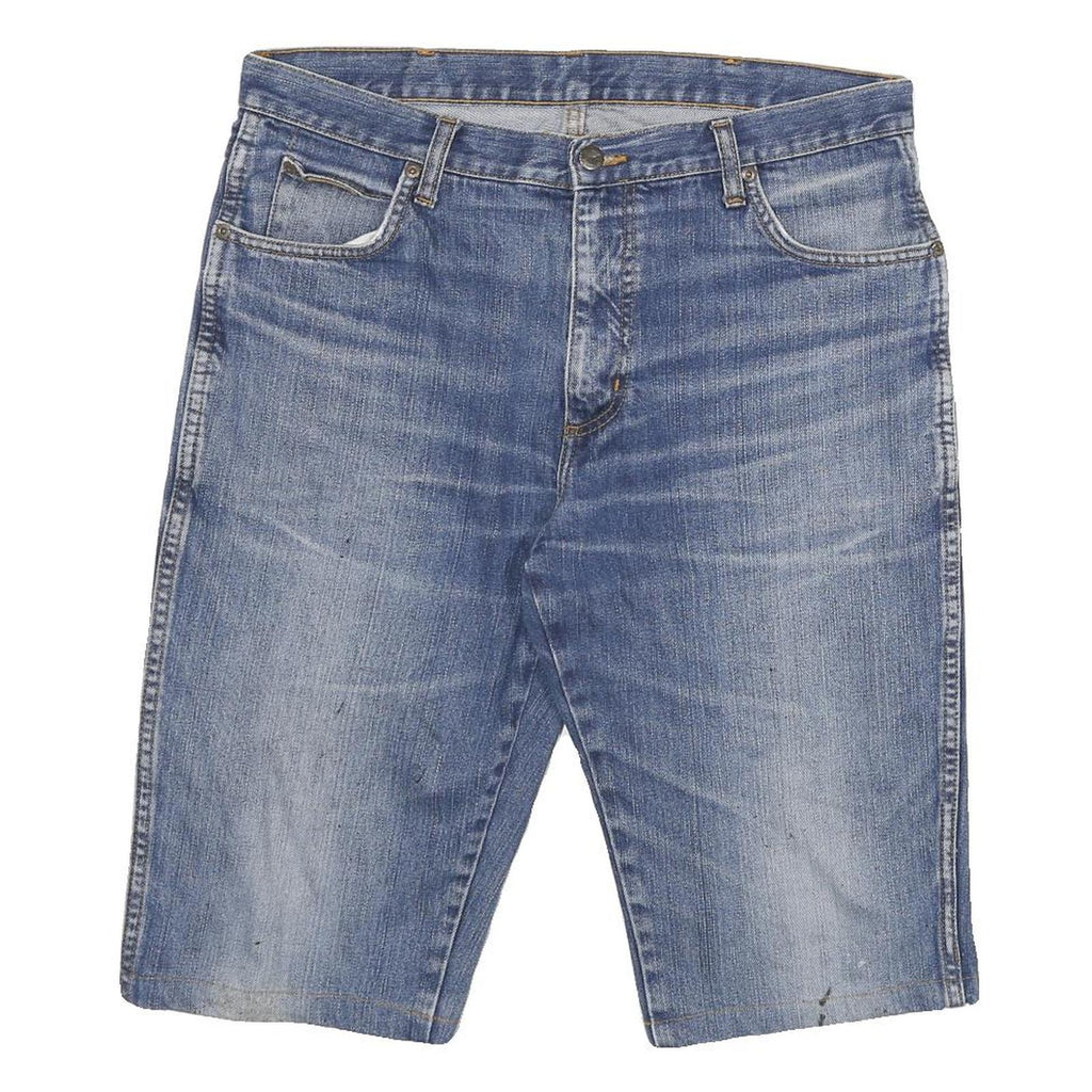 WRANGLER Mens Denim Blue Casual Shorts XL W34 Classic Fit Cotton Blend