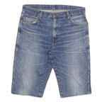 WRANGLER Mens Denim Blue Casual Shorts XL W34 Classic Fit Cotton Blend