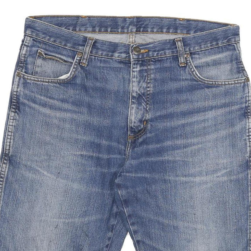 WRANGLER Mens Denim Blue Casual Shorts XL W34 Classic Fit Cotton Blend