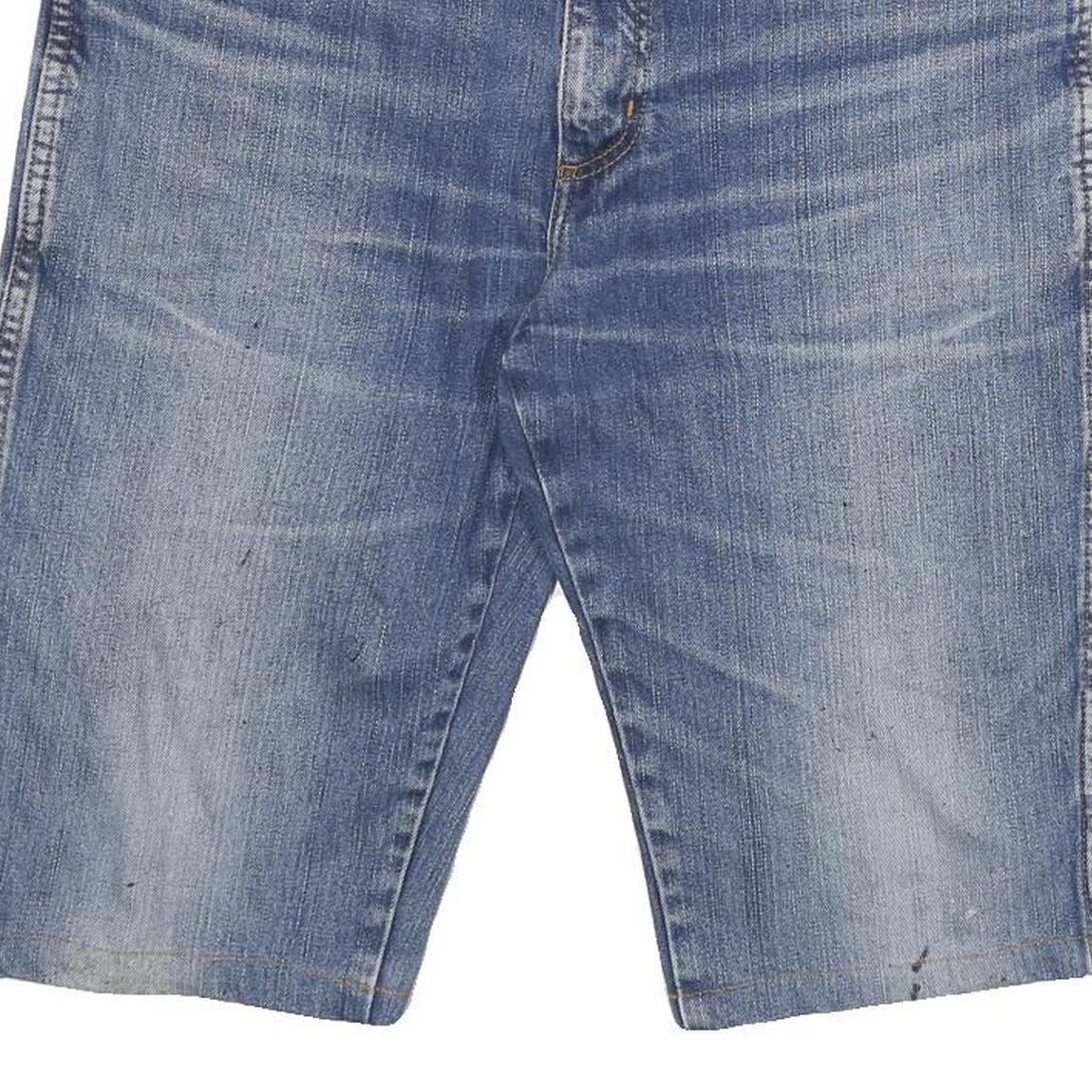 WRANGLER Mens Denim Blue Casual Shorts XL W34 Classic Fit Cotton Blend