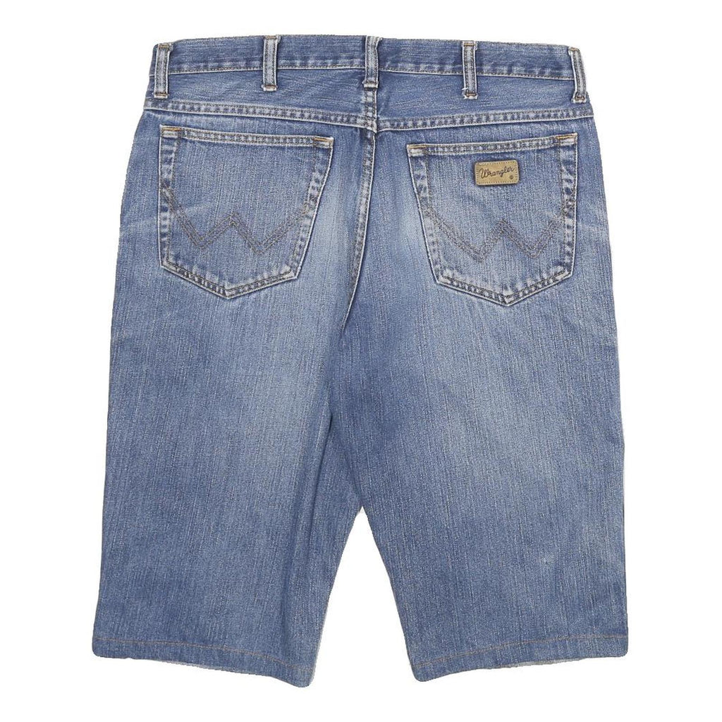 WRANGLER Mens Denim Blue Casual Shorts XL W34 Classic Fit Cotton Blend