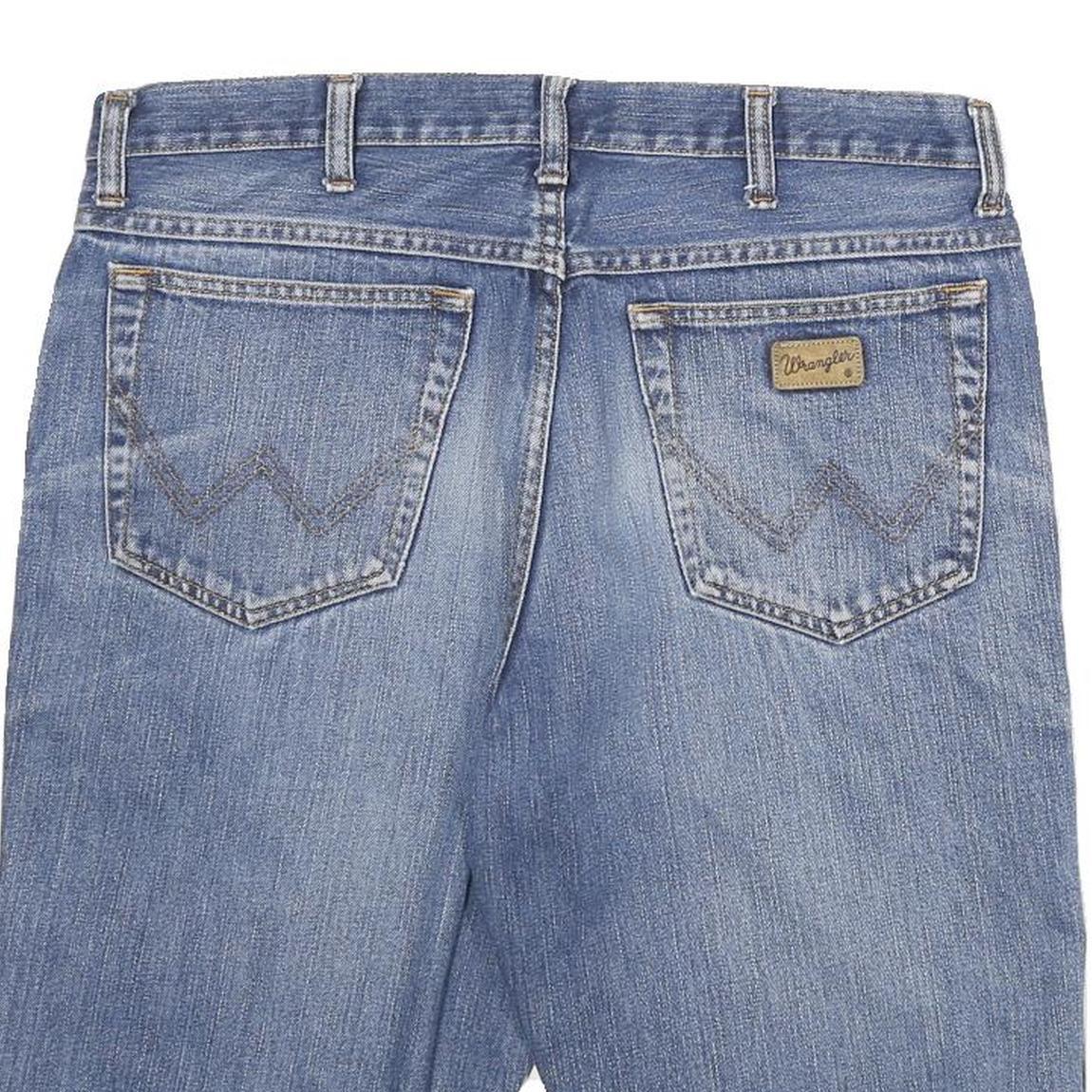 WRANGLER Mens Denim Blue Casual Shorts XL W34 Classic Fit Cotton Blend