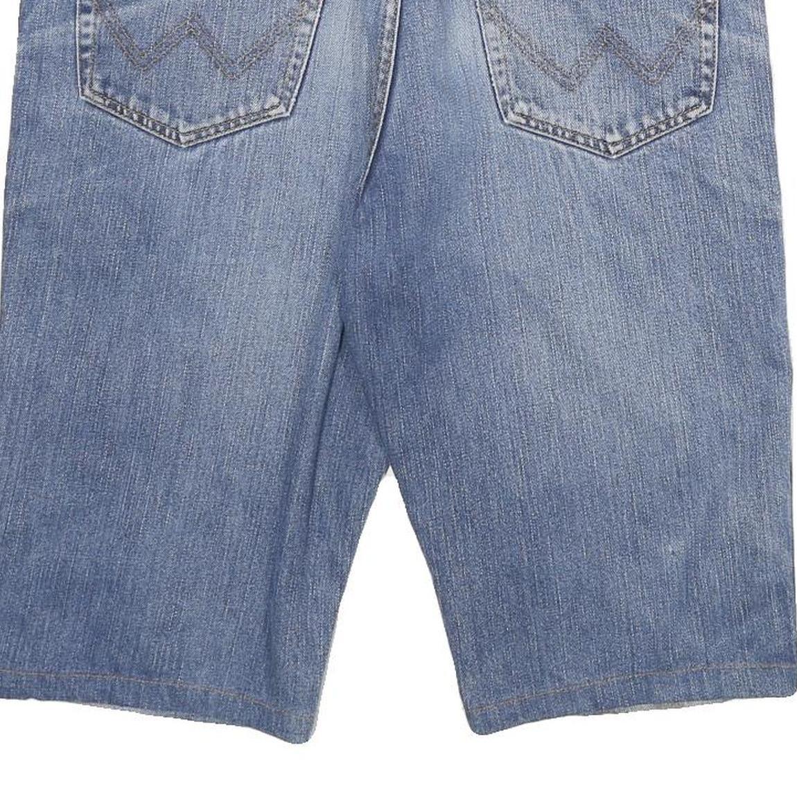 WRANGLER Mens Denim Blue Casual Shorts XL W34 Classic Fit Cotton Blend