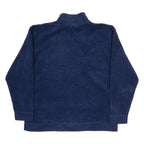 DISNEY Donald Duck Mens Fleece Blue 1/2 Zip Tight Knit M