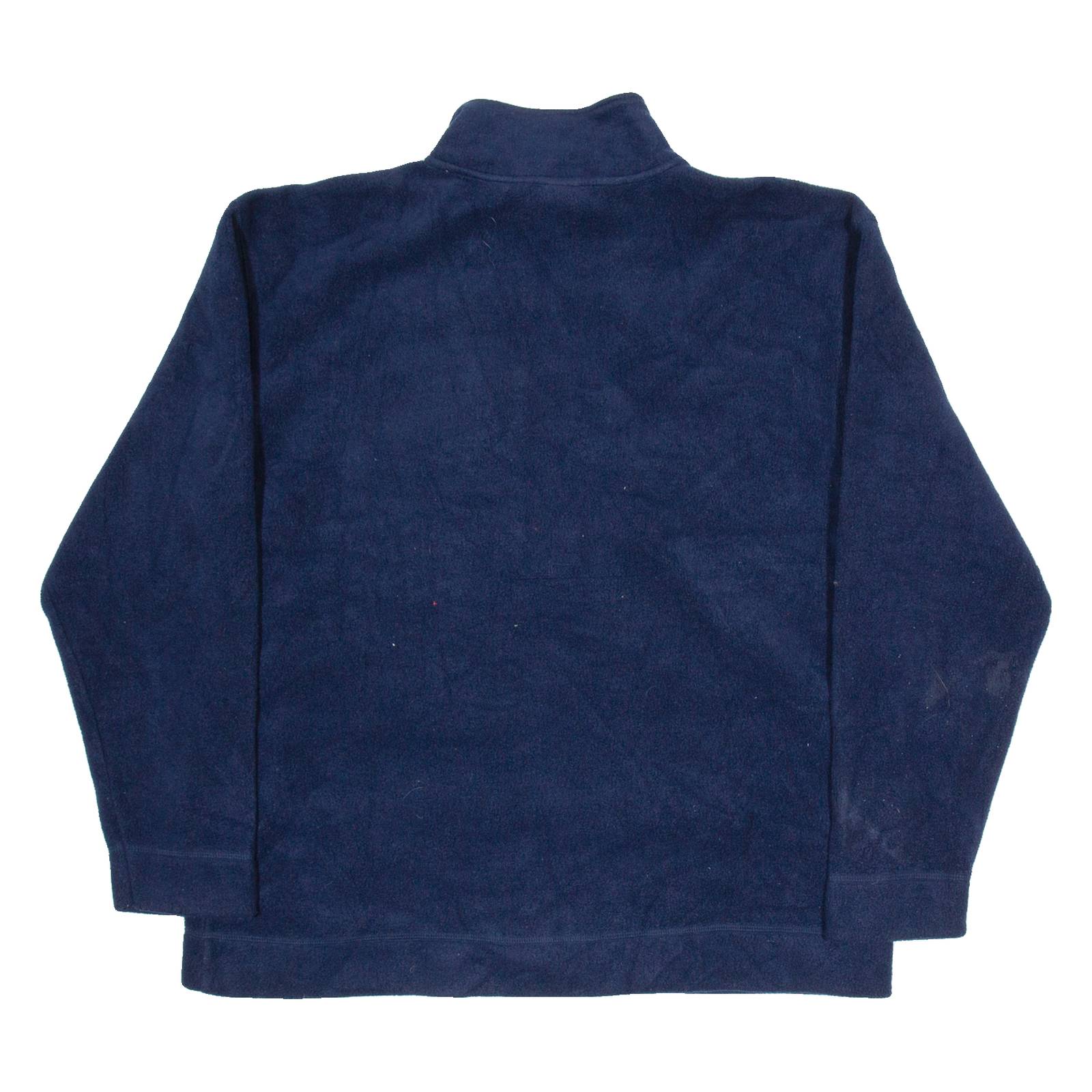DISNEY Donald Duck Mens Fleece Blue 1/2 Zip Tight Knit M