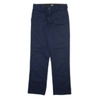 DICKIES Mens Trousers Blue Slim Straight W30 L31