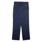 DICKIES Mens Trousers Blue Slim Straight W30 L31