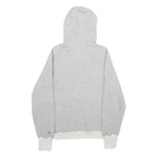 CHAMPION Mens Grey Cotton Blend Pullover Hoodie S Classic Logo Sweatshirt