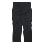 DICKIES Mens Cotton Blend Black Regular Straight Trousers W36 L30 Workwear Zip