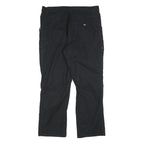 DICKIES Mens Cotton Blend Black Regular Straight Trousers W36 L30 Workwear Zip