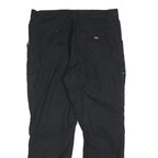 DICKIES Mens Cotton Blend Black Regular Straight Trousers W36 L30 Workwear Zip
