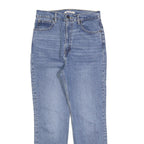 LEVI'S Womens Slim Blue Denim Medium Wash Jeans W28 L29 Classic Cotton Blend Zip