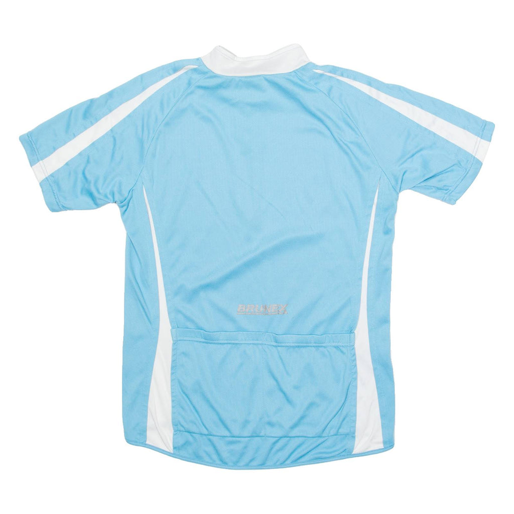 BRUNEX Cycling Mens Jersey Blue 1/4 Zip L