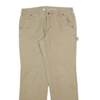 CARHARTT Womens Cotton Blend Beige Regular Fit Straight Leg Trousers W32 L32