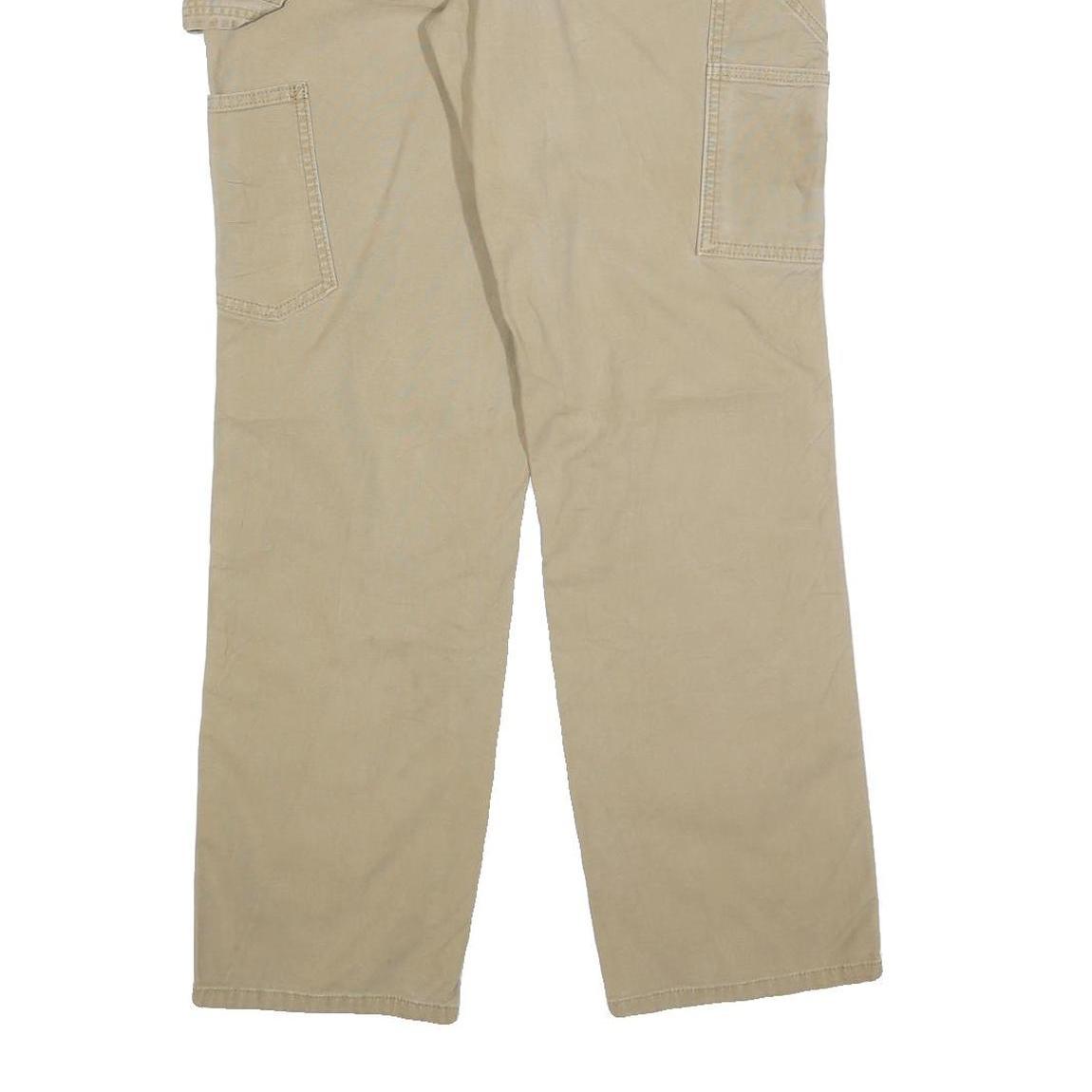 CARHARTT Womens Cotton Blend Beige Regular Fit Straight Leg Trousers W32 L32