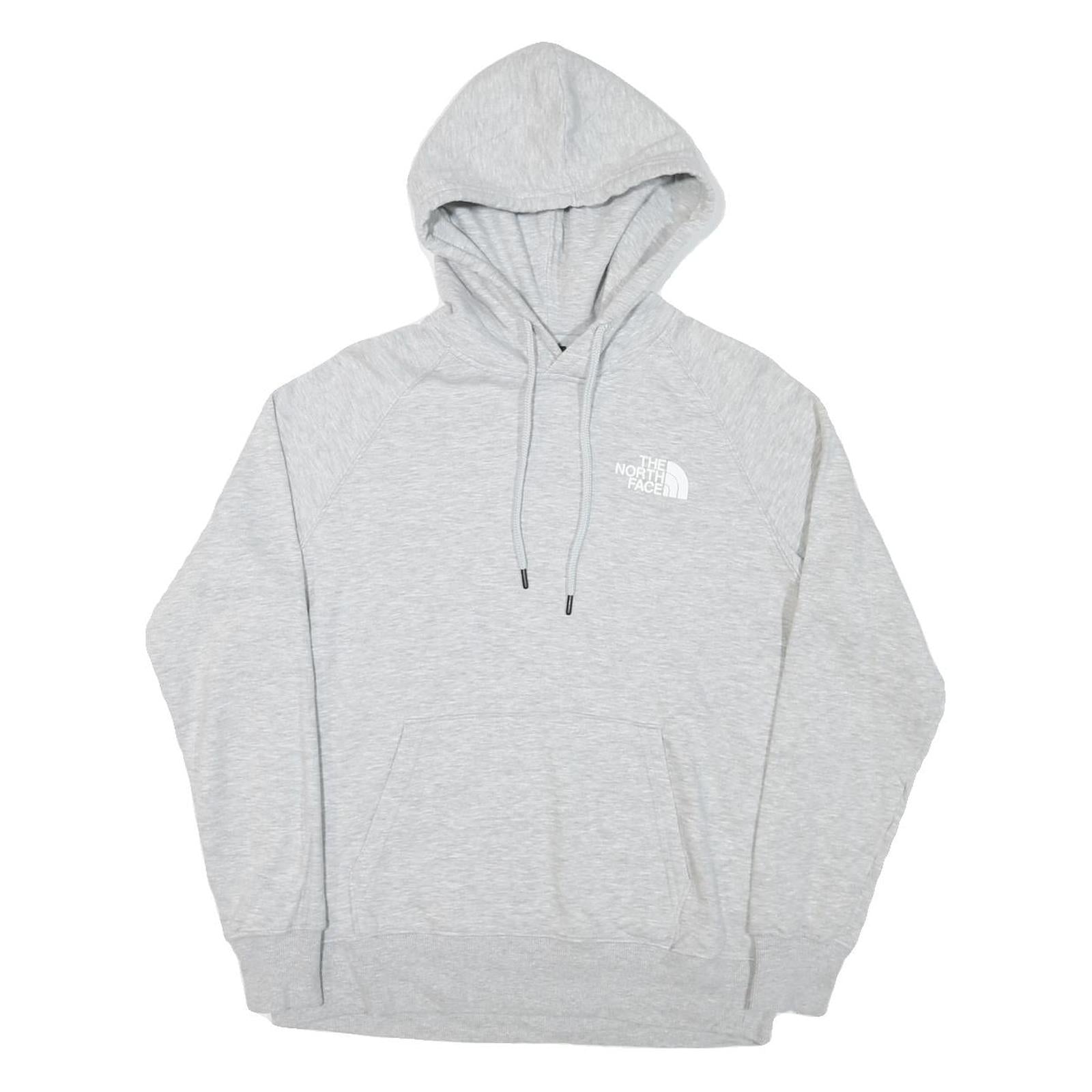 THE NORTH FACE Womens Grey Pullover Hoodie S Cotton Blend Casual Outdoor