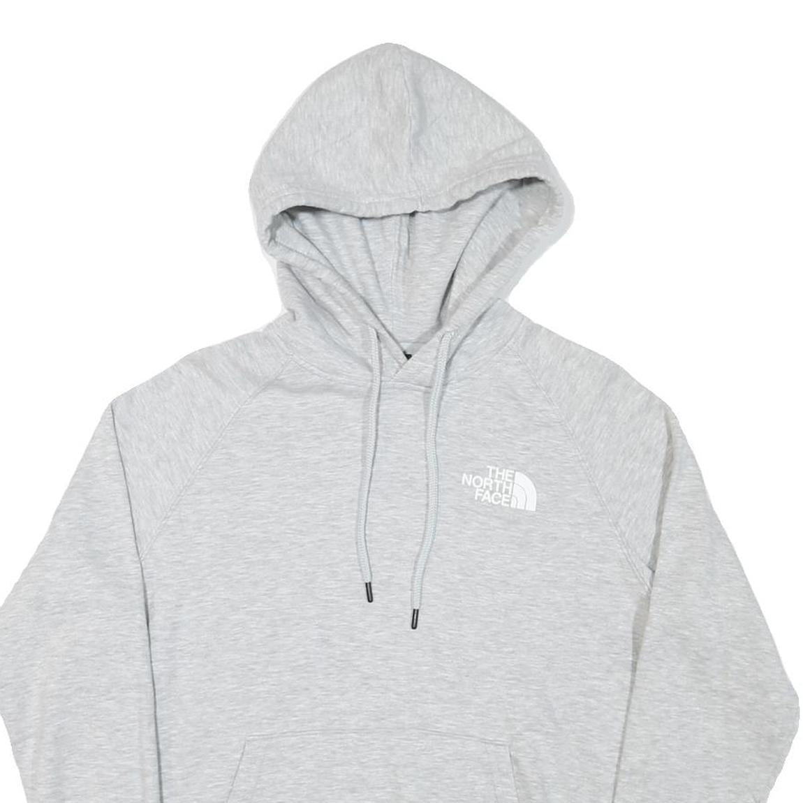 THE NORTH FACE Womens Grey Pullover Hoodie S Cotton Blend Casual Outdoor