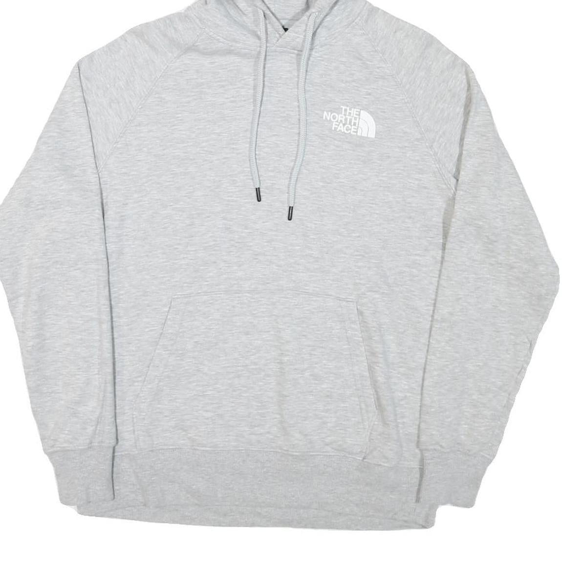 THE NORTH FACE Womens Grey Pullover Hoodie S Cotton Blend Casual Outdoor