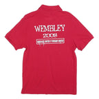 NIKE Mens Red Polo Shirt Wimbledon 2008 Short Sleeve Cotton Blend M Casual