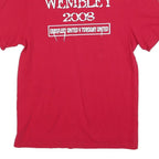 NIKE Mens Red Polo Shirt Wimbledon 2008 Short Sleeve Cotton Blend M Casual