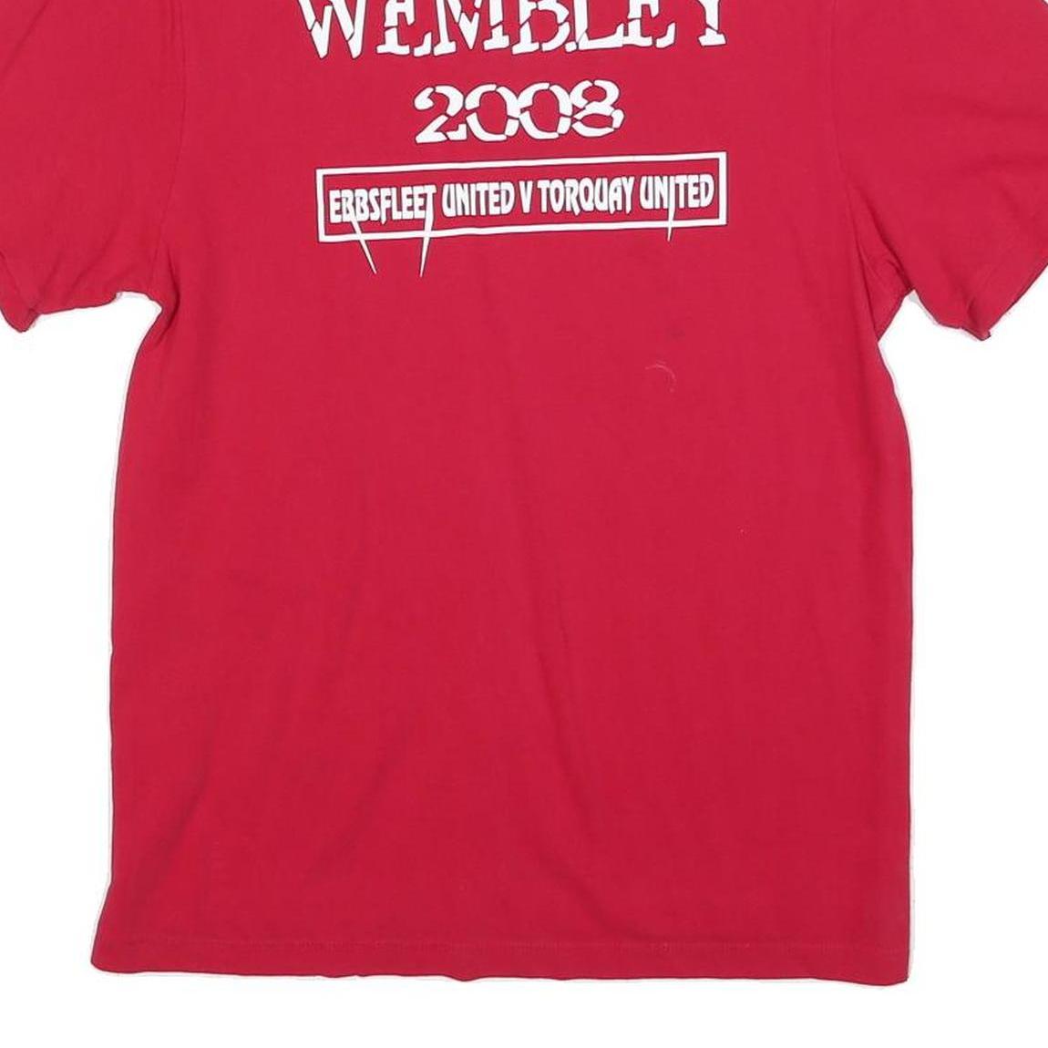 NIKE Mens Red Polo Shirt Wimbledon 2008 Short Sleeve Cotton Blend M Casual