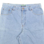 ESQUIRE Womens Denim Blue Casual Shorts M W34 Cotton Blend Classic Fit