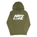 NIKE Mens Green Hoodie XS Cotton Blend Pullover Sweatshirt