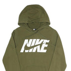 NIKE Mens Green Hoodie XS Cotton Blend Pullover Sweatshirt