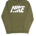 NIKE Mens Green Hoodie XS Cotton Blend Pullover Sweatshirt