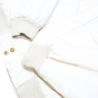WRANGLER Mens White Polyester Blend Jacket M Button Closure Plain Casual