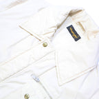WRANGLER Mens White Polyester Blend Jacket M Button Closure Plain Casual