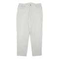 CHEROKEE Mens Relaxed Cotton Blend White Zip Trousers W36 L30 Casual Wear