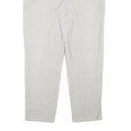 CHEROKEE Mens Relaxed Cotton Blend White Zip Trousers W36 L30 Casual Wear