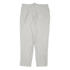 CHEROKEE Mens Relaxed Cotton Blend White Zip Trousers W36 L30 Casual Wear