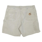 CARHARTT Mens Shorts Beige Casual Plain XL W40 Durable Cotton Blend Workwear