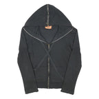 JUICY COUTURE Womens Black Full Zip Hoodie S Cotton Blend Casual Fashion