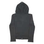 JUICY COUTURE Womens Black Full Zip Hoodie S Cotton Blend Casual Fashion