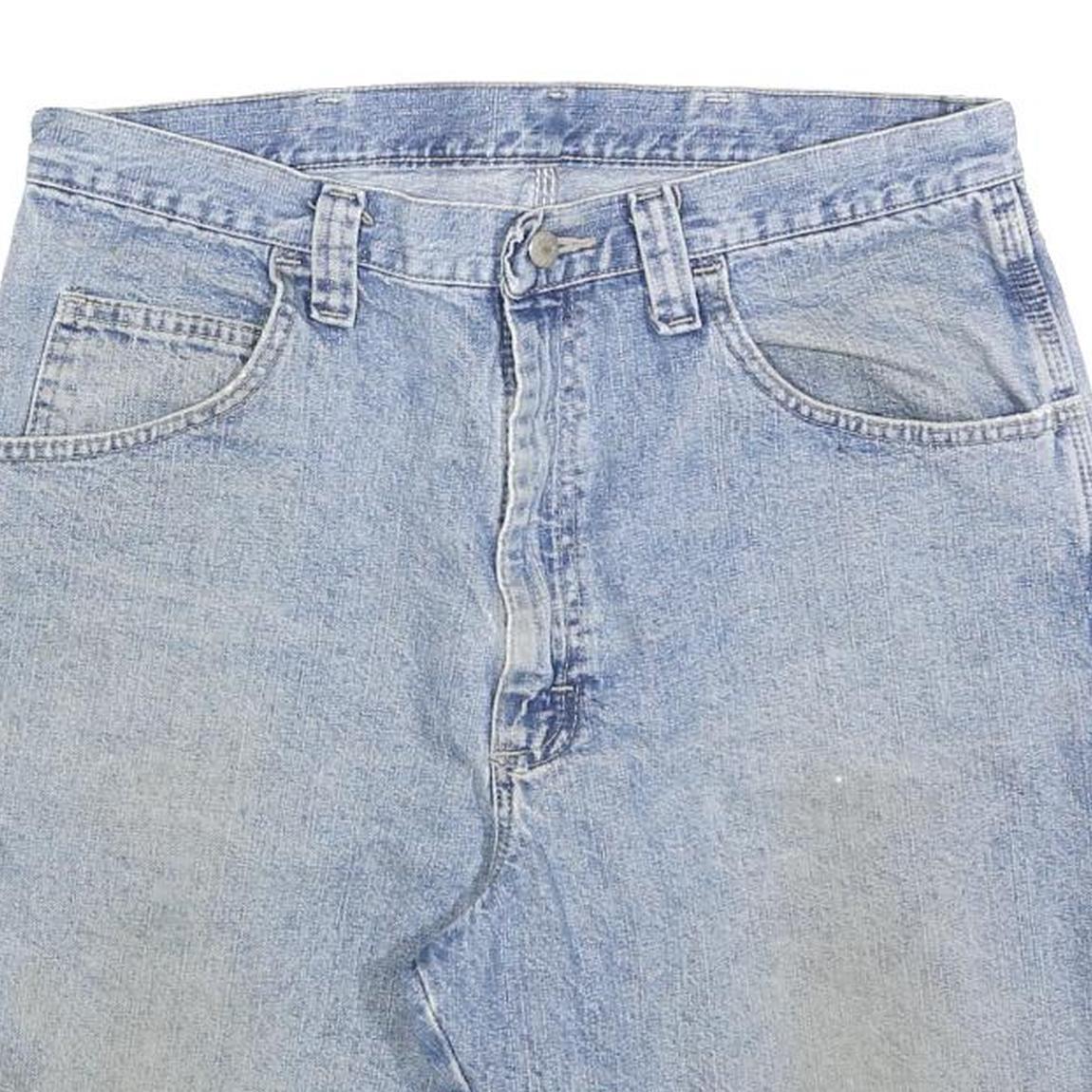 WRANGLER Mens Denim Blue Casual Shorts M W34 Cotton Blend Workwear Summer