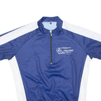 Cycling Mens Jersey Blue 1/2 Zip XL