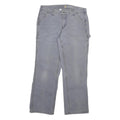 CARHARTT Womens Cotton Blend Blue Regular Fit Straight Leg Trousers W31 L27