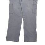 CARHARTT Womens Cotton Blend Blue Regular Fit Straight Leg Trousers W31 L27