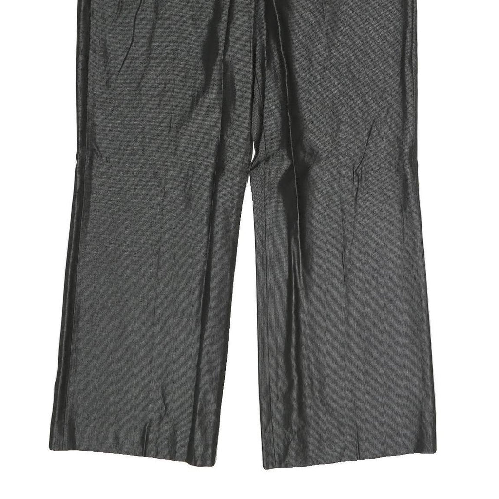 FLORRELARUBINO Womens Cotton Blend Black Regular Straight Trousers W34 L27