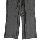 FLORRELARUBINO Womens Cotton Blend Black Regular Straight Trousers W34 L27