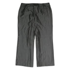 FLORRELARUBINO Womens Cotton Blend Black Regular Straight Trousers W34 L27