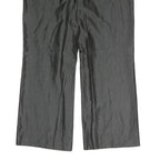 FLORRELARUBINO Womens Cotton Blend Black Regular Straight Trousers W34 L27