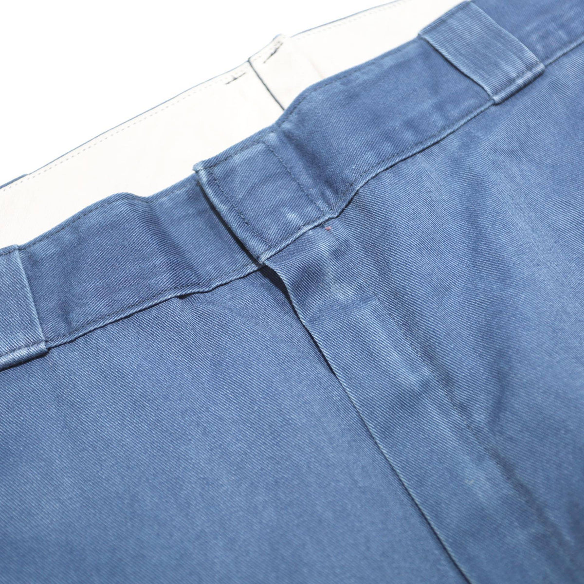 DICKIES Mens Regular Blue Cotton Blend Zip Trousers W38 L30 Workwear Relaxed