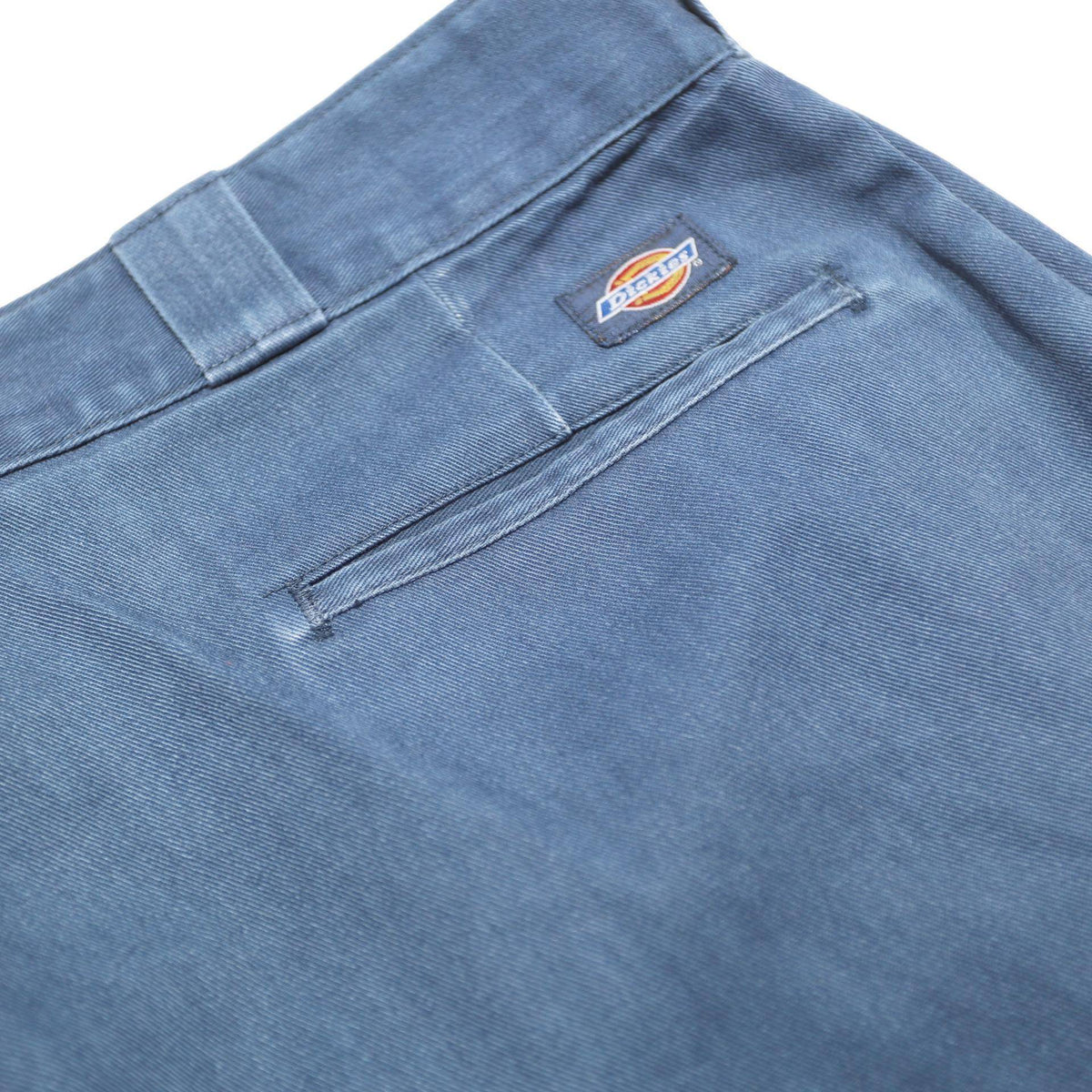 DICKIES Mens Regular Blue Cotton Blend Zip Trousers W38 L30 Workwear Relaxed