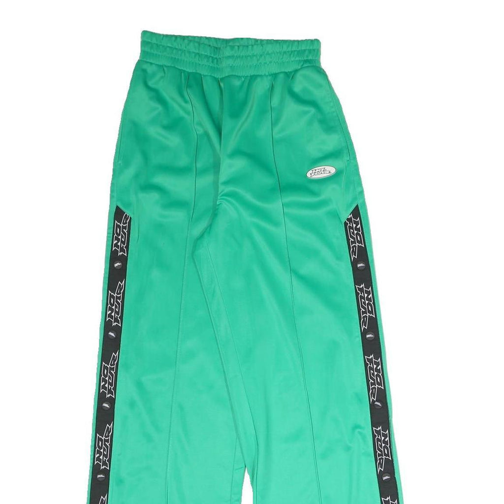 H&M X NO FEAR Womens Joggers Green & Black Relaxed Straight Fit XS W25 L29